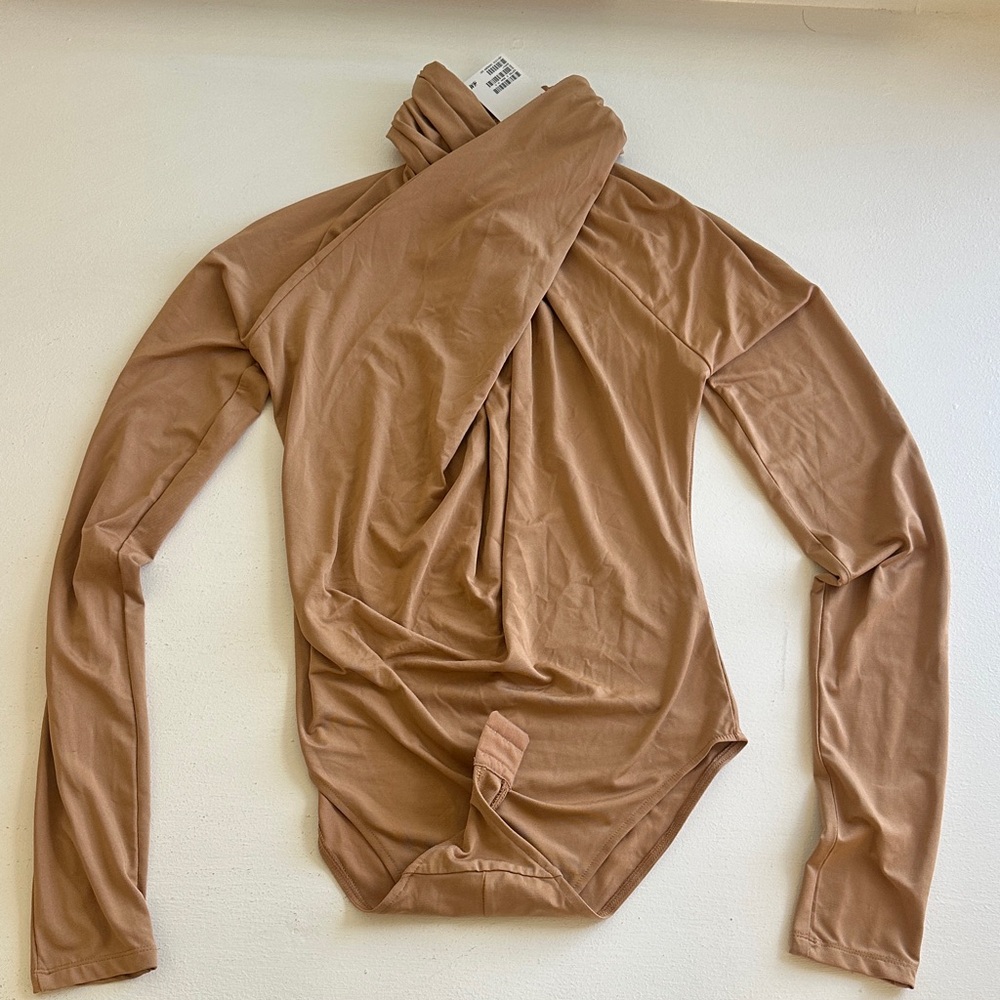 H&M Tan Long Sleeve Bodysuit